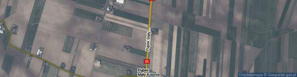 Zdjęcie satelitarne Piątek Mały-Kolonia ul.